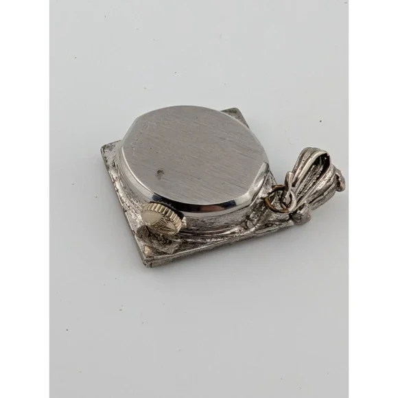 Vintage Pierre Dore 17Jewel Mechanical Pendant Watch 24mm Silver‎ Case- Working - Picture 6 of 6